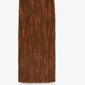 ZARA Jacquard Midi Skirt